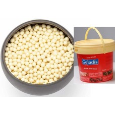 Cioccoriso Bianco perle crocante mini bombonele invelite in ciocolata alba 100 g Geladis Italia